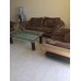 Bộ sofa kiểu louis vải, bàn kiếng